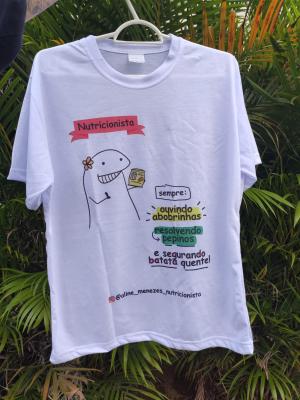 Camisa Personalizada  Estampa A4 | 210X297 cm | Estampa Colorida Sublimação |  