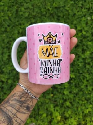 Caneca Personalizada Porcelana | 96x150mm | 2 Cores | Sublimação |  